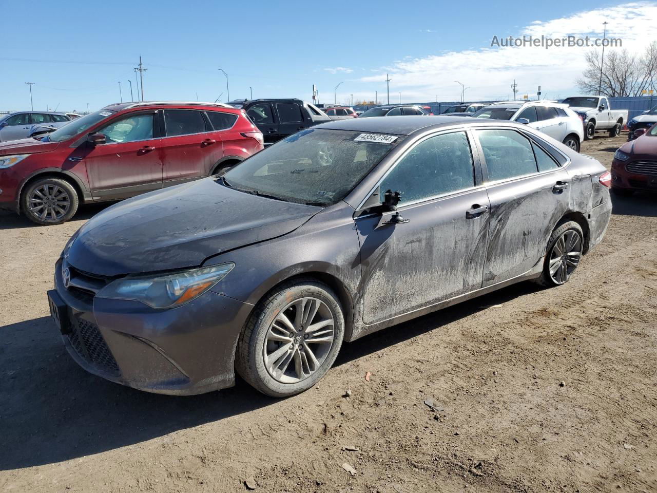 2016 Toyota Camry Le Gray vin: 4T1BF1FK0GU589491