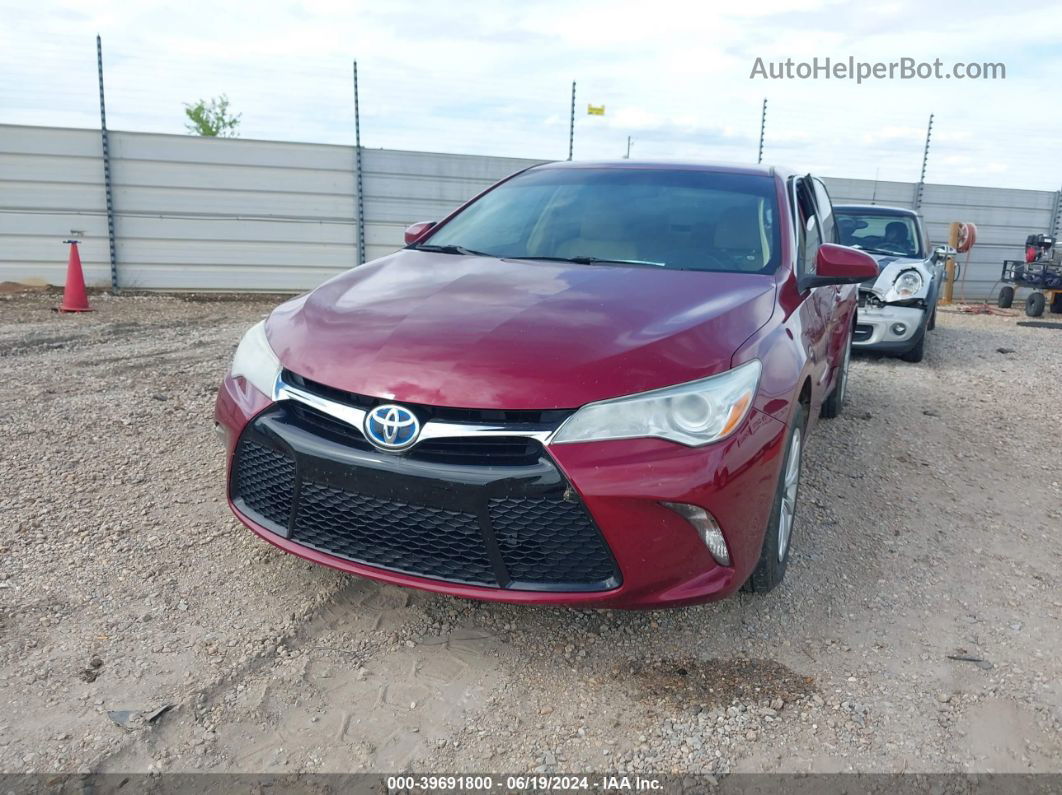 2016 Toyota Camry Le Темно-бордовый vin: 4T1BF1FK0GU594240