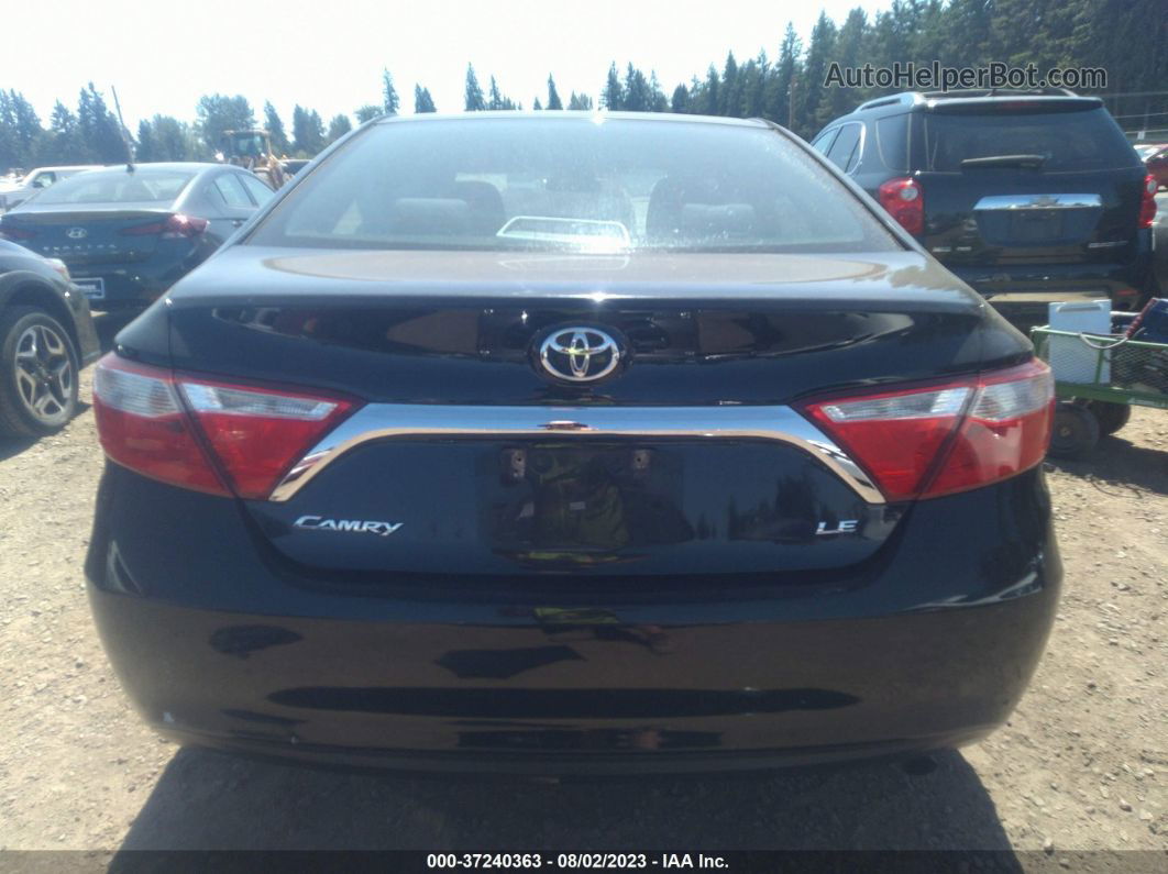 2016 Toyota Camry Le Black vin: 4T1BF1FK0GU604751