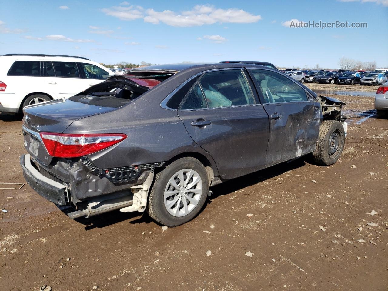 2017 Toyota Camry Le Gray vin: 4T1BF1FK0HU361301