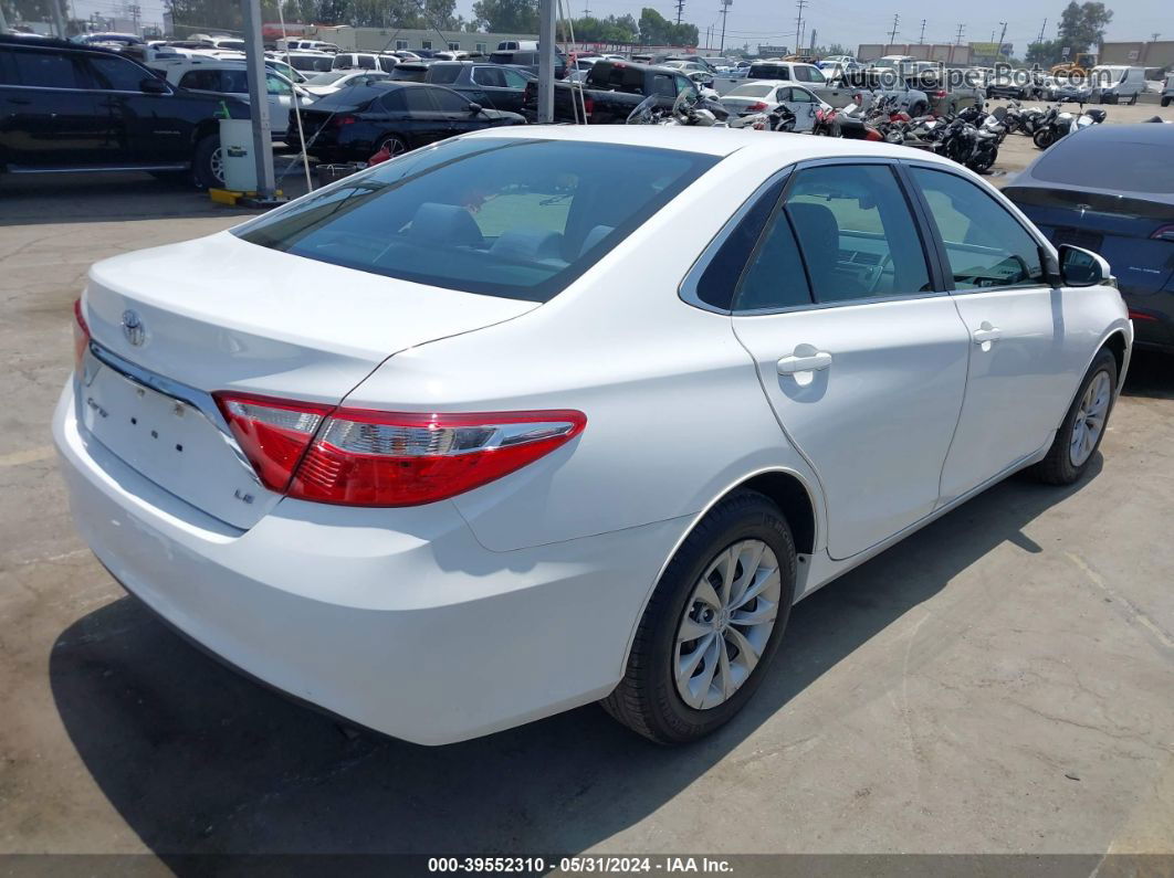 2017 Toyota Camry Le White vin: 4T1BF1FK0HU396064