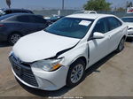 2017 Toyota Camry Le White vin: 4T1BF1FK0HU396064