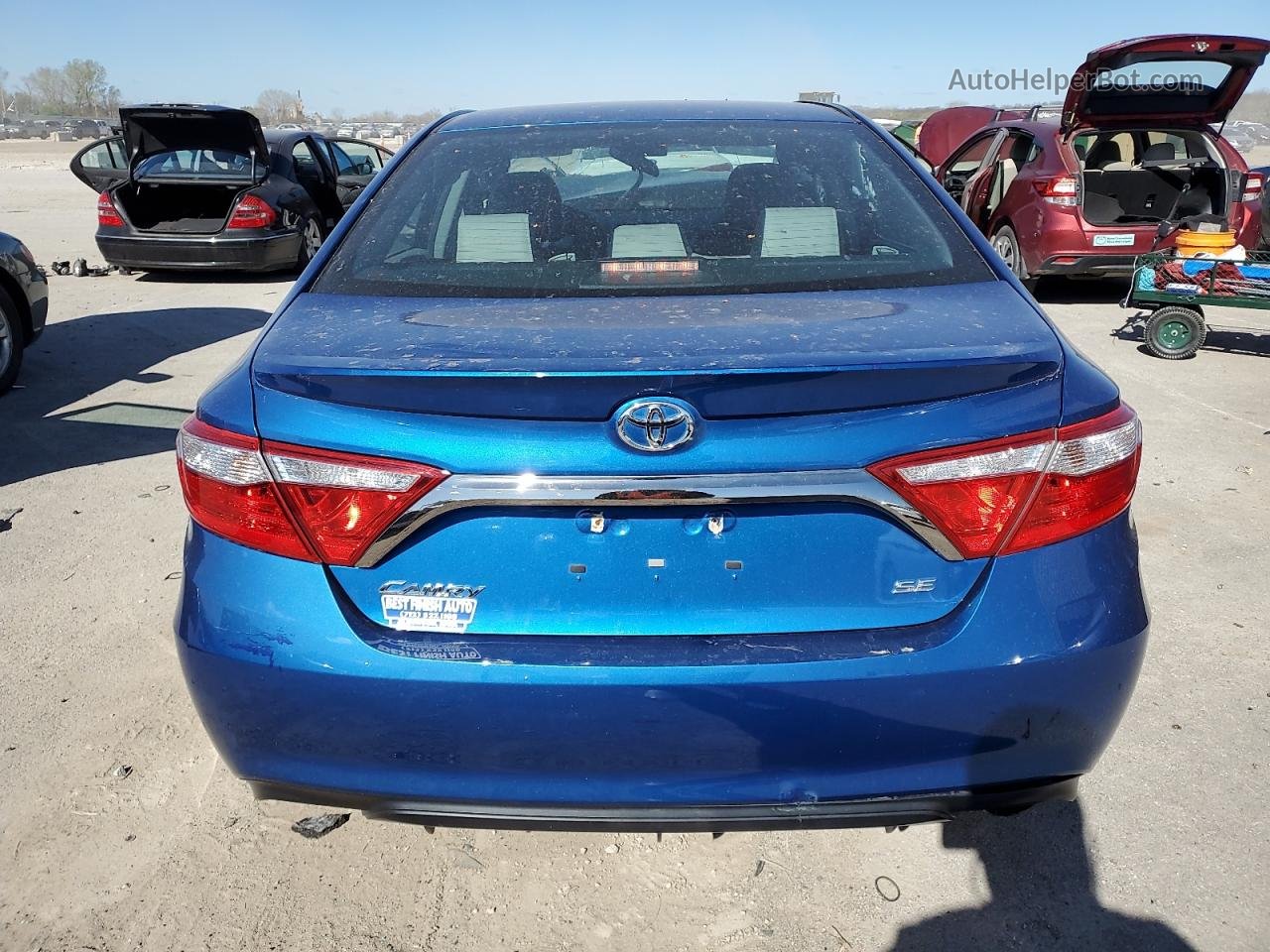 2017 Toyota Camry Le Синий vin: 4T1BF1FK0HU748124