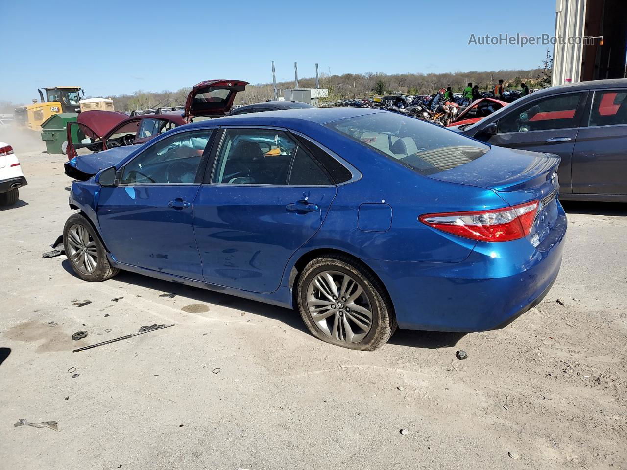 2017 Toyota Camry Le Синий vin: 4T1BF1FK0HU748124