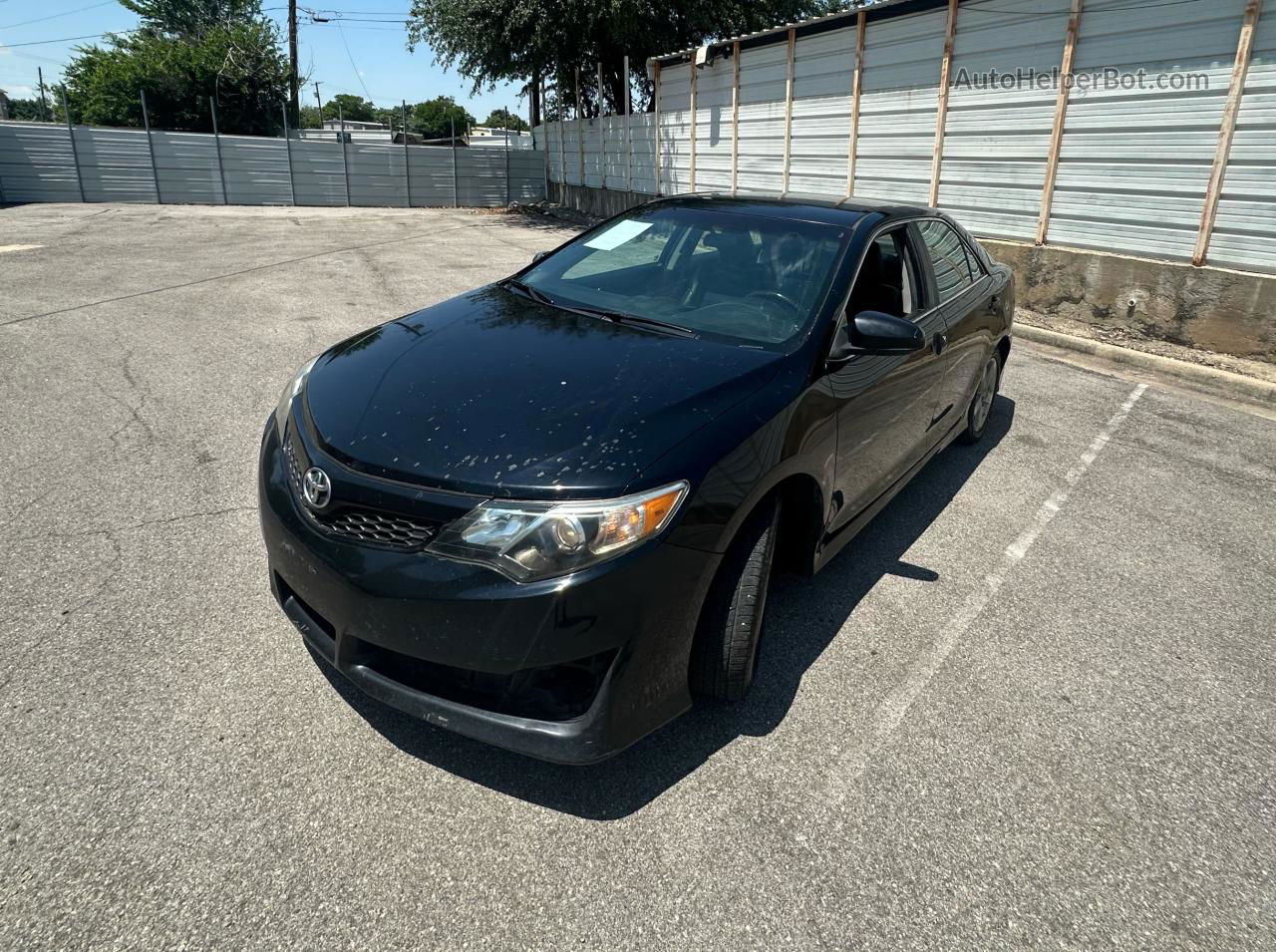 2012 Toyota Camry Base Черный vin: 4T1BF1FK1CU102681