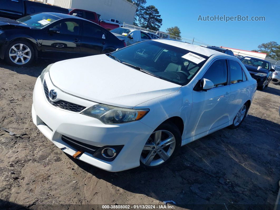 2012 Toyota Camry Se White vin: 4T1BF1FK1CU189823