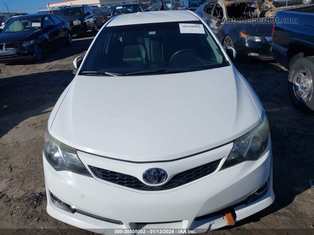 2012 Toyota Camry Se White vin: 4T1BF1FK1CU189823