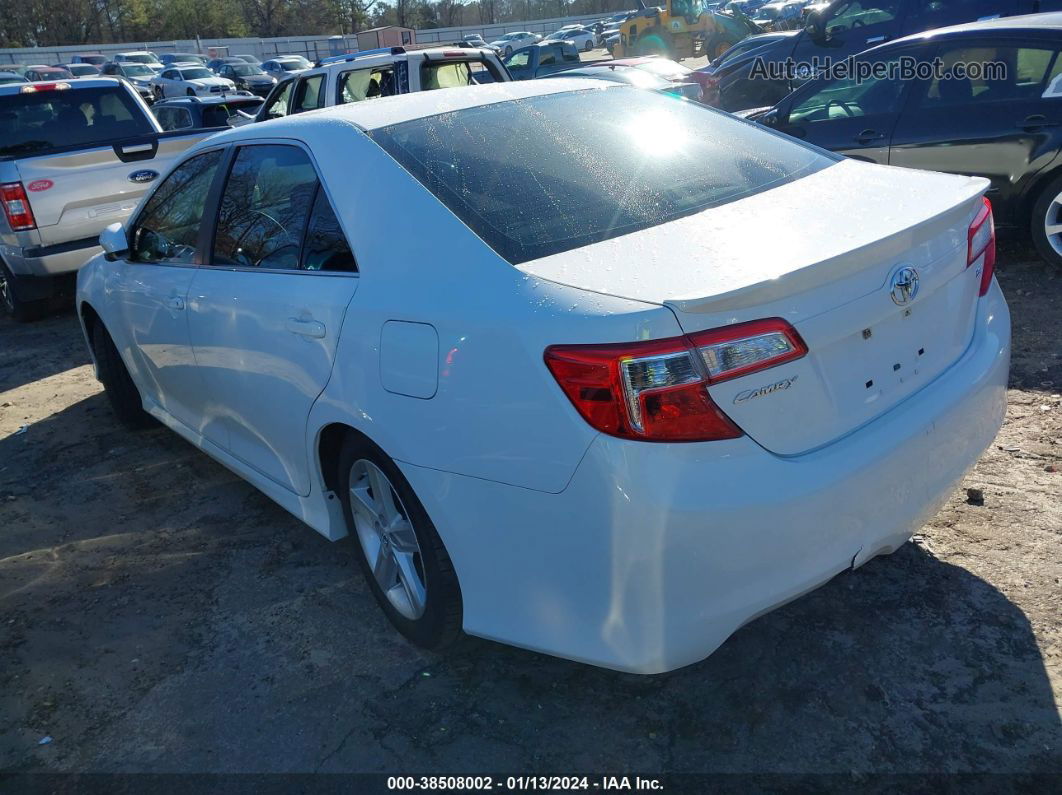 2012 Toyota Camry Se White vin: 4T1BF1FK1CU189823