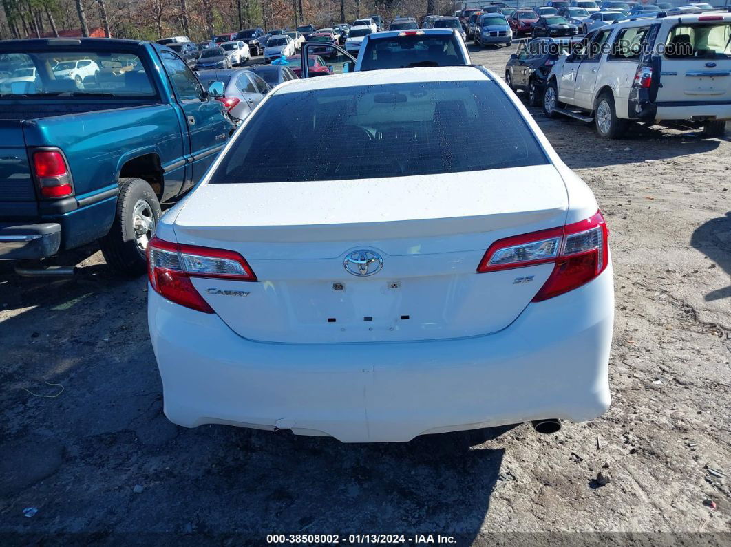 2012 Toyota Camry Se White vin: 4T1BF1FK1CU189823