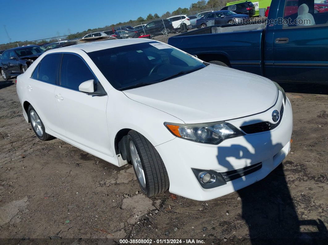 2012 Toyota Camry Se Белый vin: 4T1BF1FK1CU189823