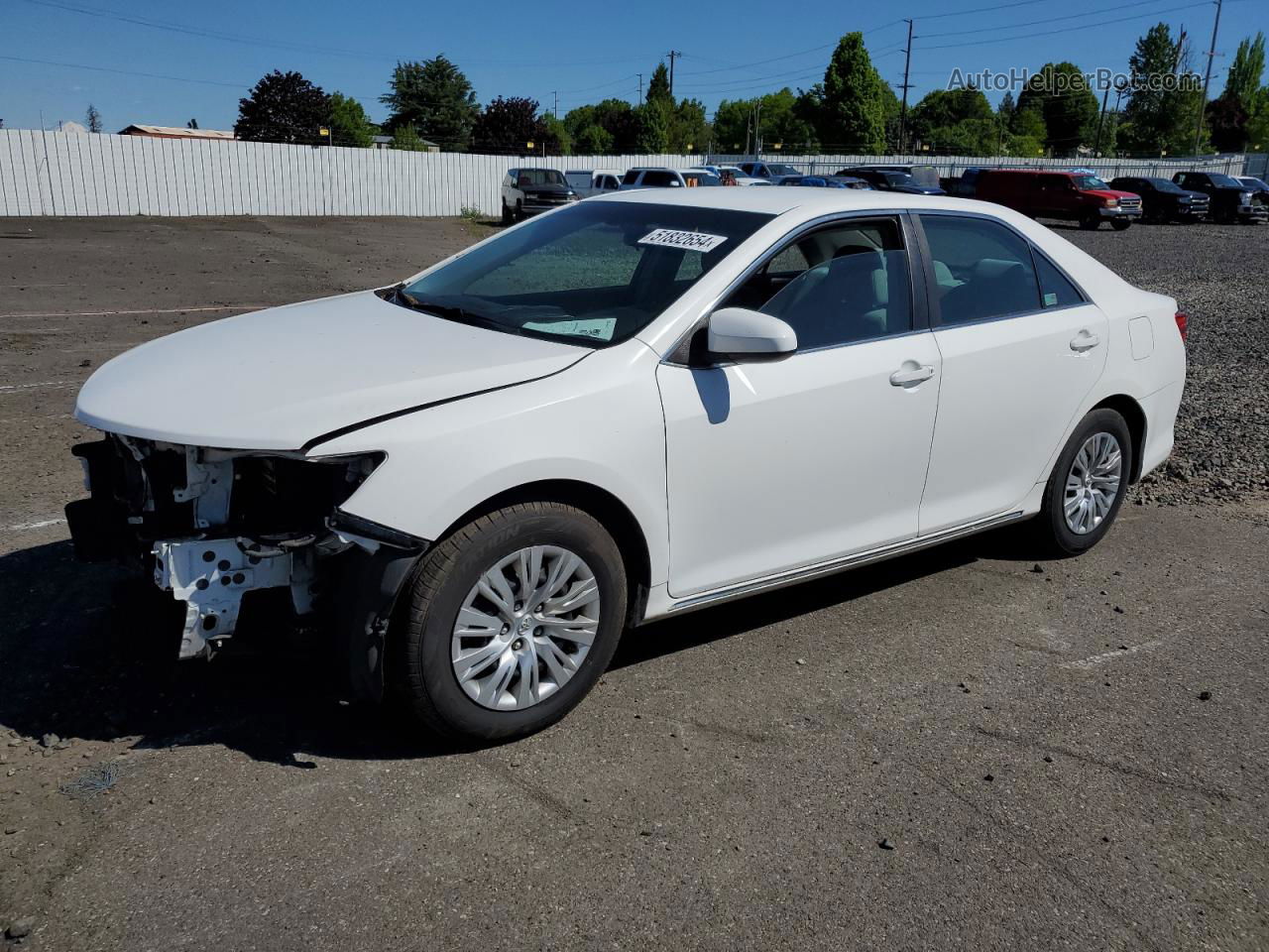 2012 Toyota Camry Base White vin: 4T1BF1FK1CU520335