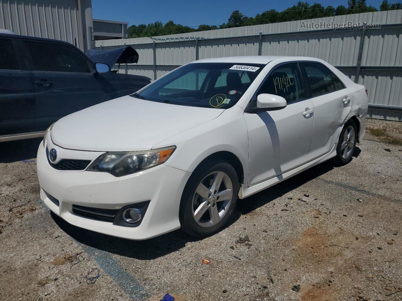 2012 Toyota Camry Base White vin: 4T1BF1FK1CU539693