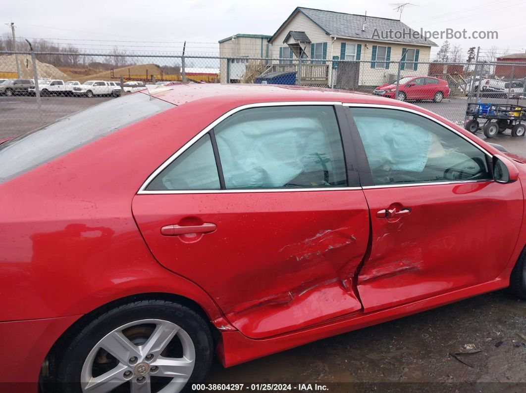 2012 Toyota Camry Se Red vin: 4T1BF1FK1CU540102