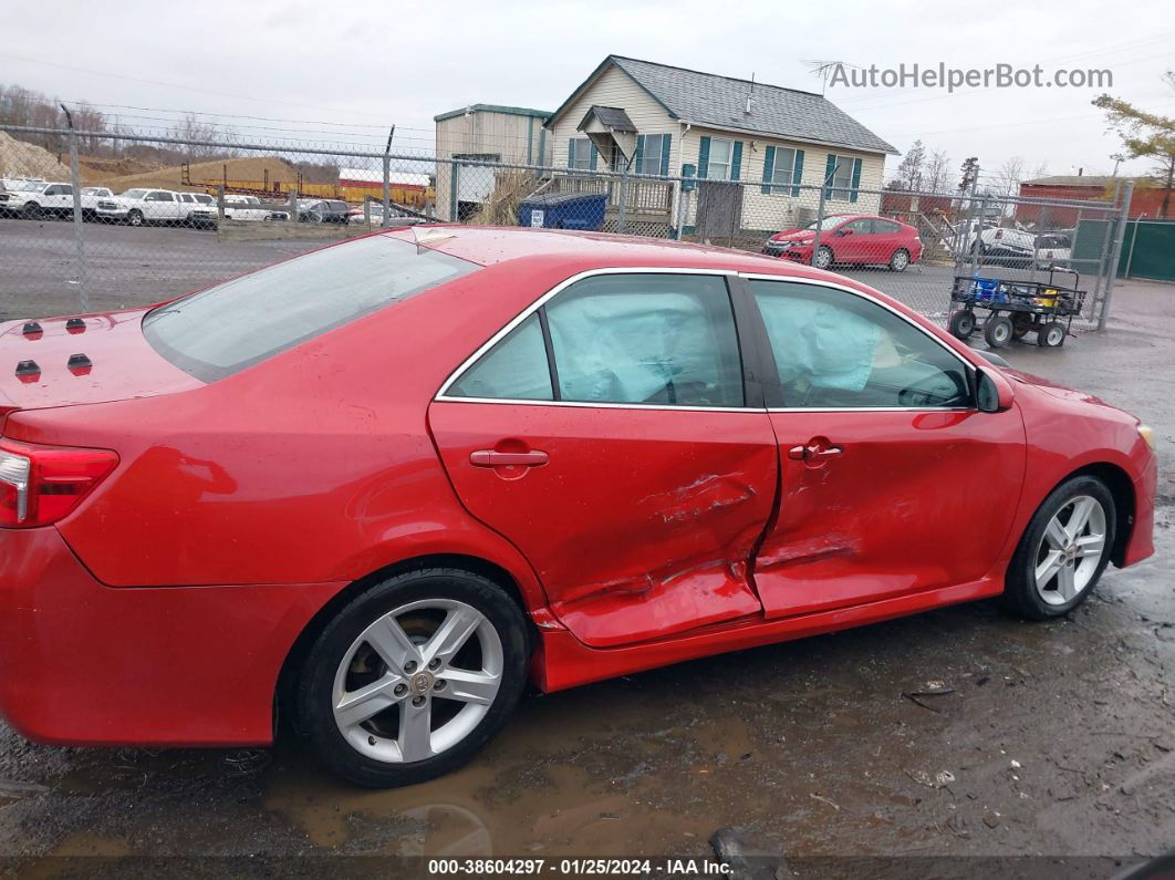 2012 Toyota Camry Se Red vin: 4T1BF1FK1CU540102