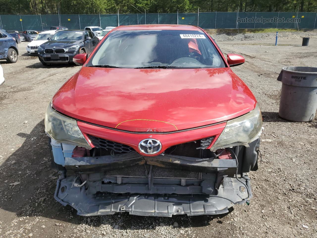 2013 Toyota Camry L Red vin: 4T1BF1FK1DU710010