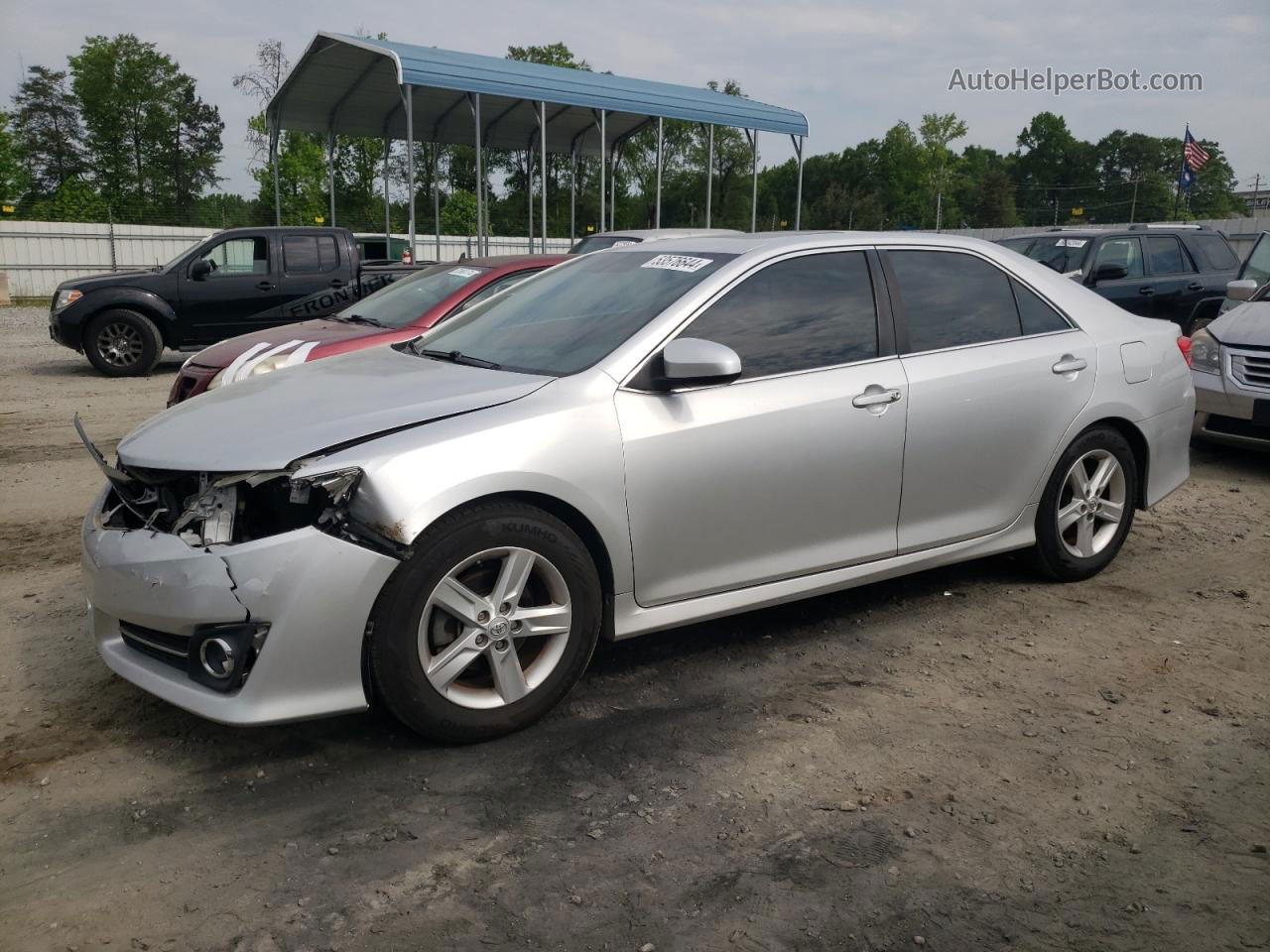 2014 Toyota Camry L Серебряный vin: 4T1BF1FK1EU374246