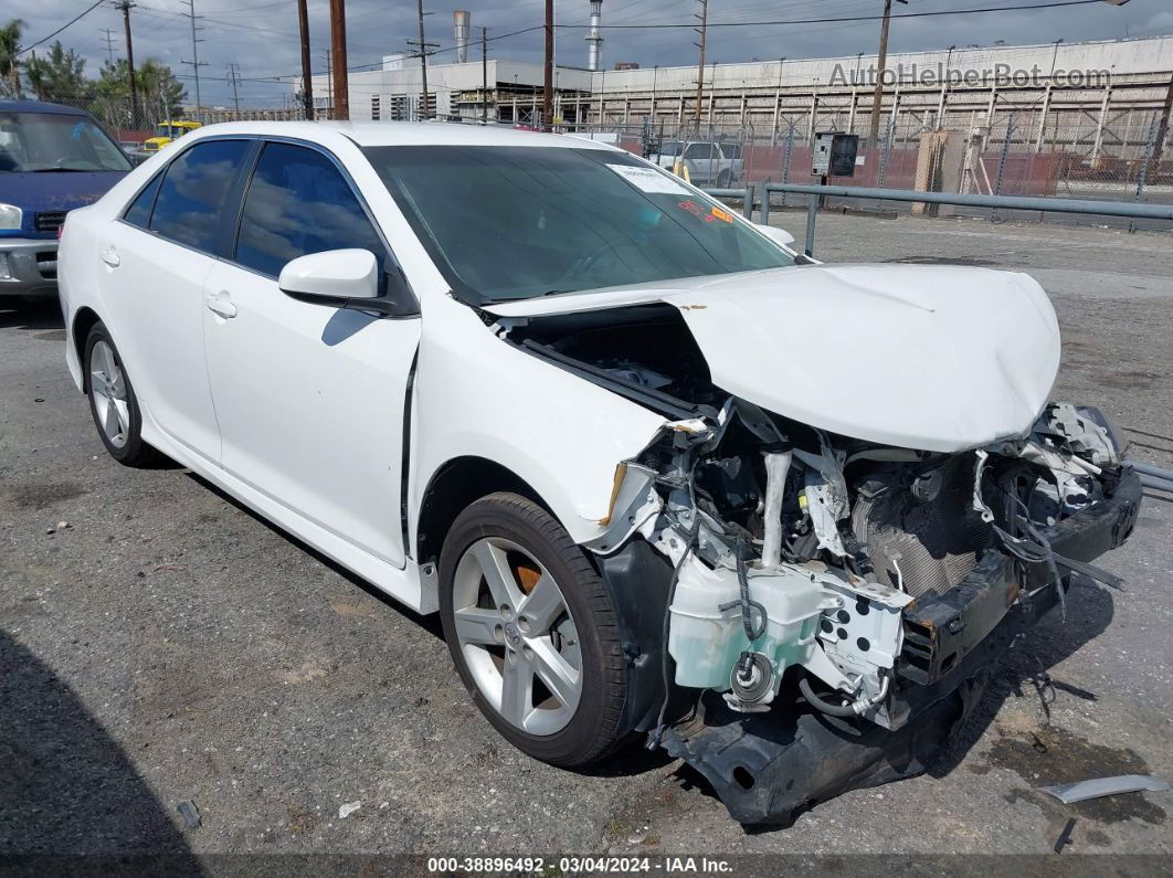 2014 Toyota Camry Se White vin: 4T1BF1FK1EU435465