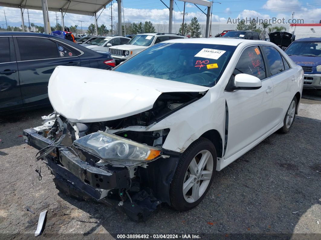 2014 Toyota Camry Se White vin: 4T1BF1FK1EU435465