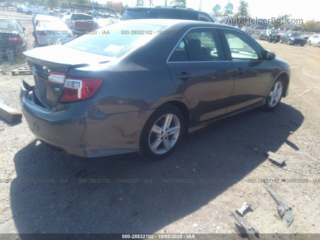 2014 Toyota Camry Xle/se Sport/se/l/le Gray vin: 4T1BF1FK1EU458051