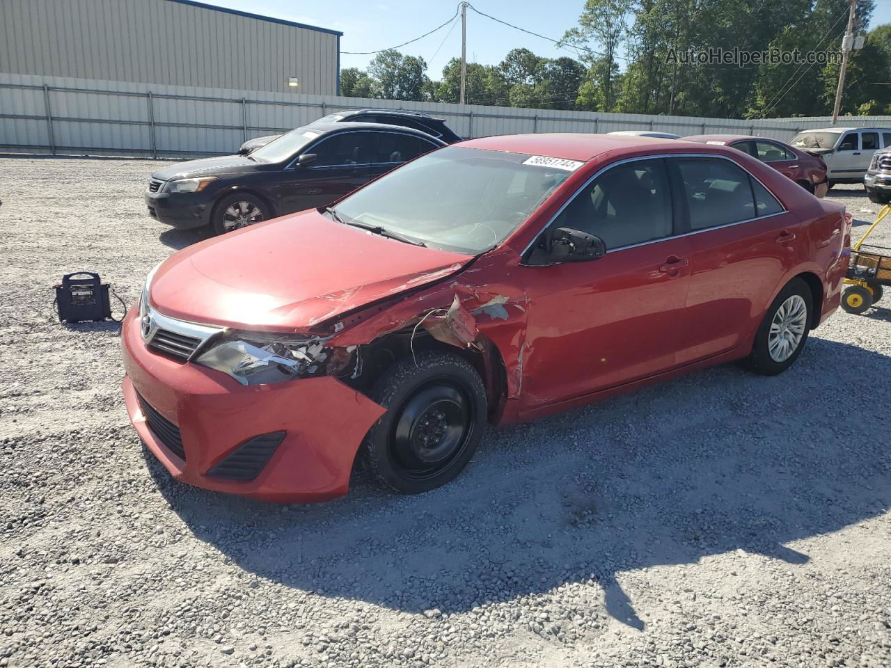 2014 Toyota Camry L Red vin: 4T1BF1FK1EU771004