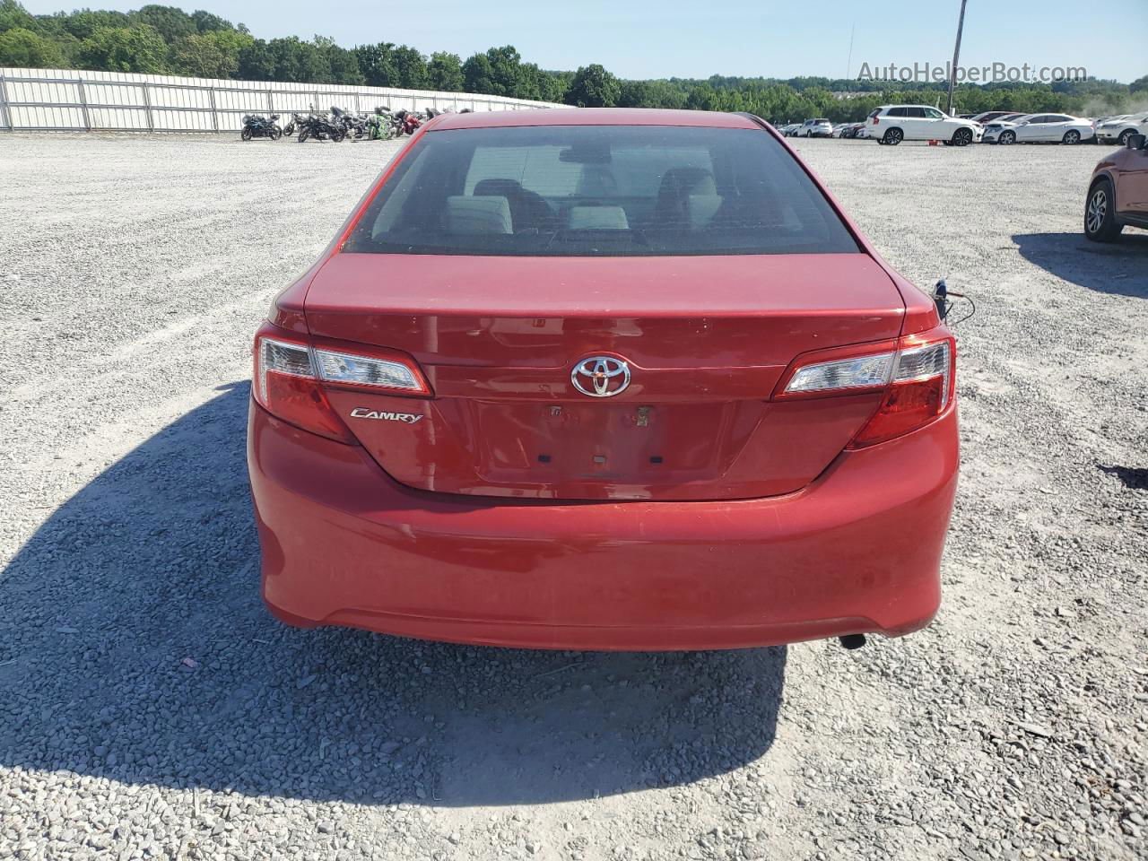 2014 Toyota Camry L Red vin: 4T1BF1FK1EU771004