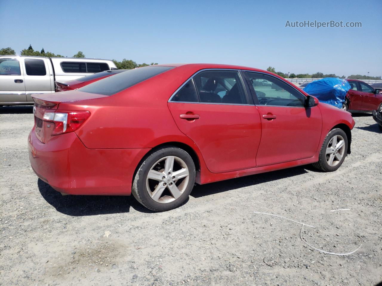 2014 Toyota Camry L Red vin: 4T1BF1FK1EU834702