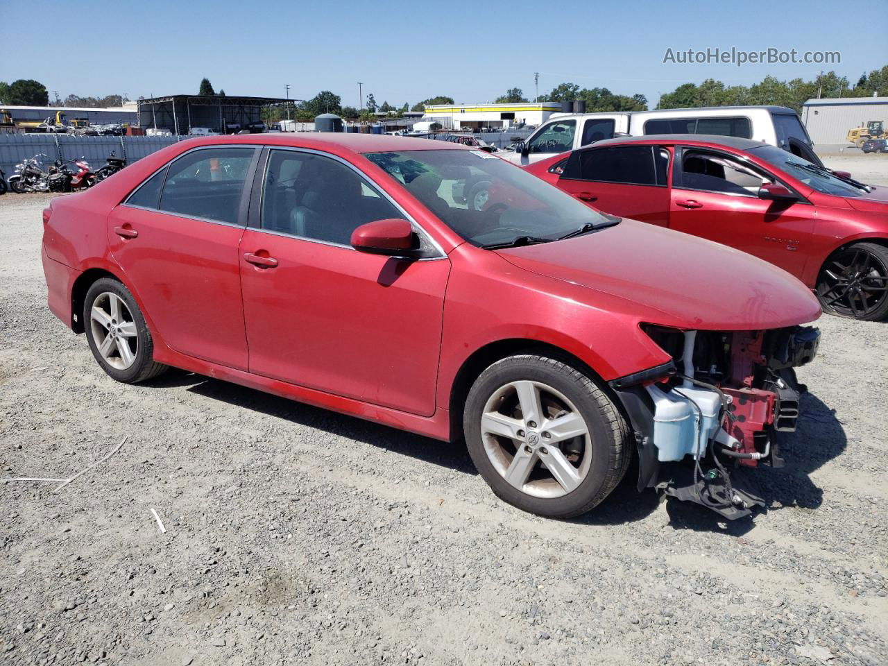 2014 Toyota Camry L Red vin: 4T1BF1FK1EU834702