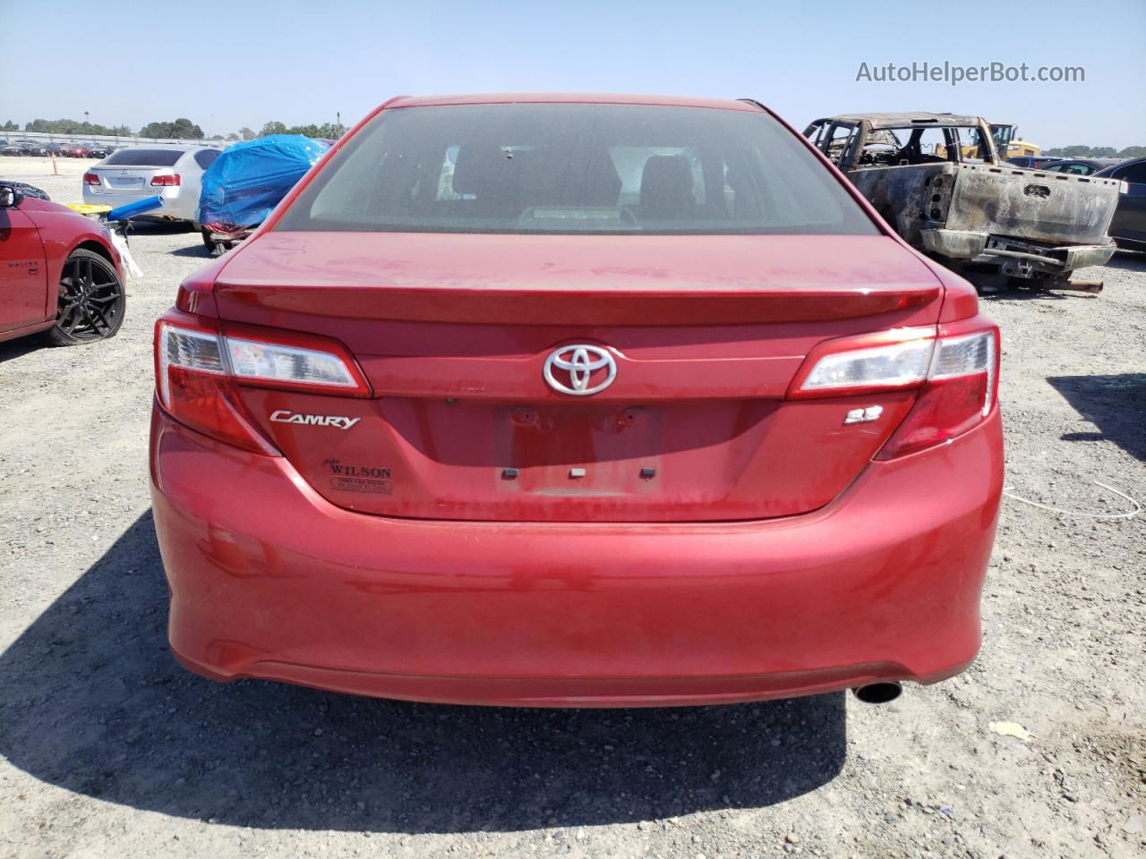 2014 Toyota Camry L Красный vin: 4T1BF1FK1EU834702