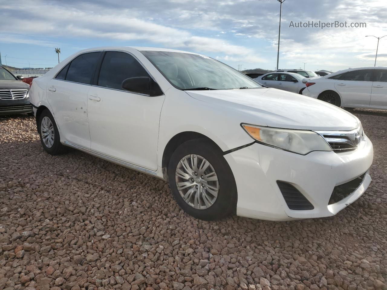 2014 Toyota Camry L White vin: 4T1BF1FK1EU845876