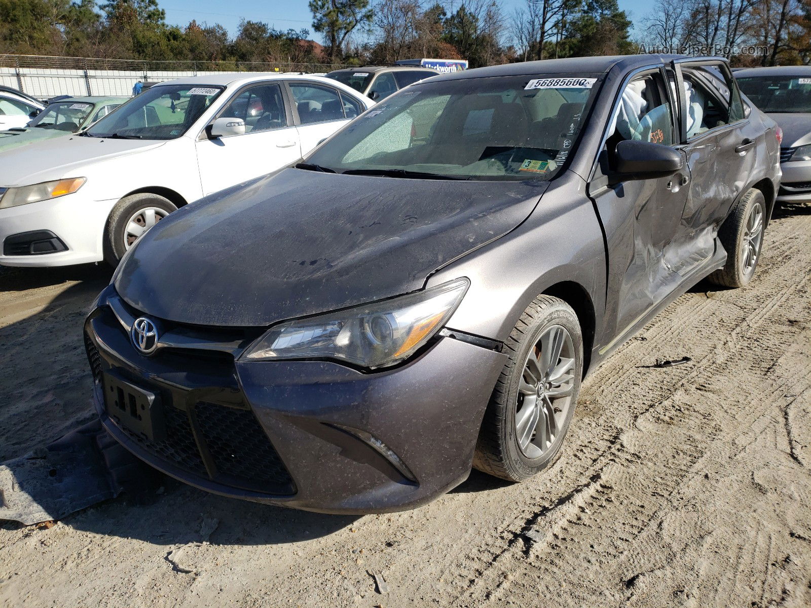 2016 Toyota Camry Le Gray vin: 4T1BF1FK1GU135511