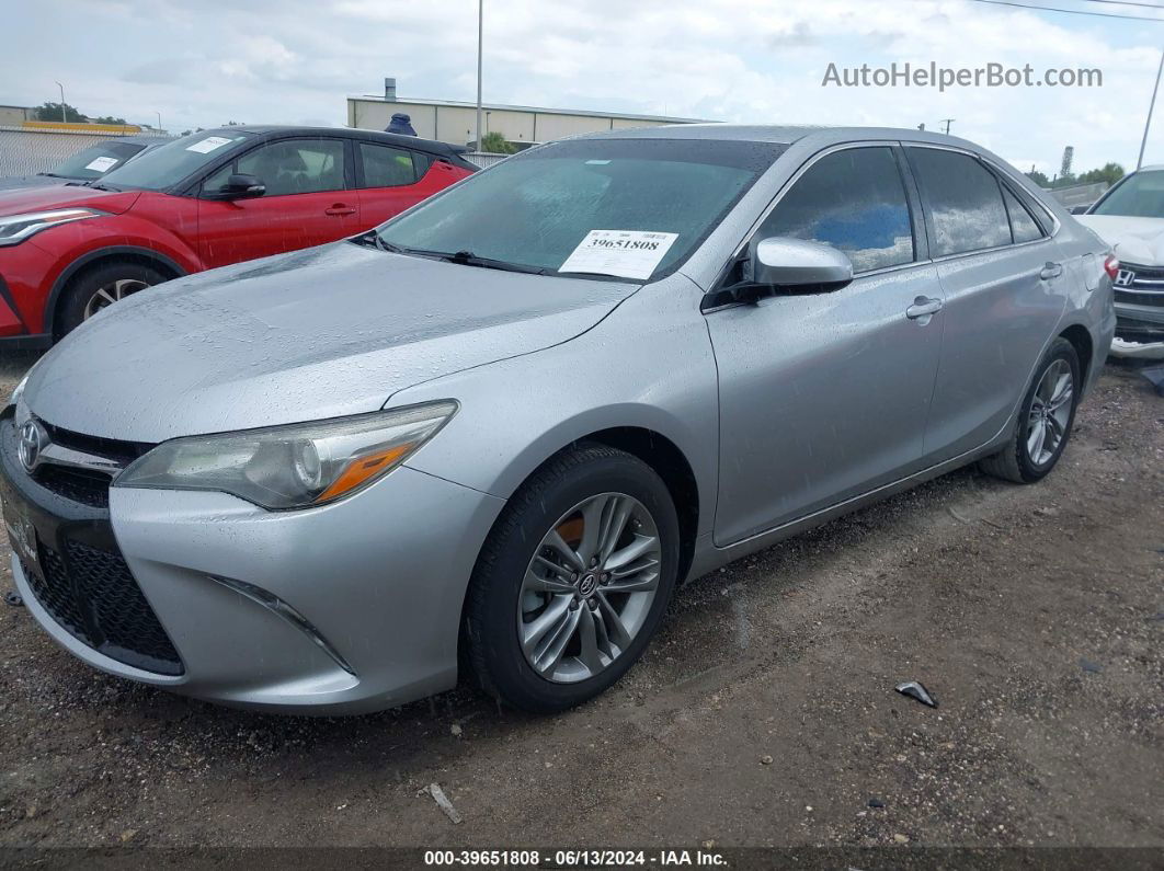 2016 Toyota Camry Se Silver vin: 4T1BF1FK1GU145231