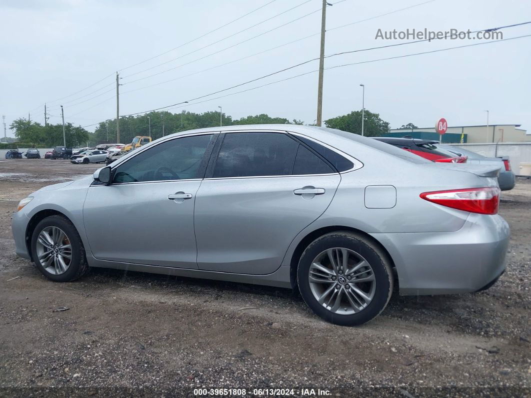 2016 Toyota Camry Se Silver vin: 4T1BF1FK1GU145231