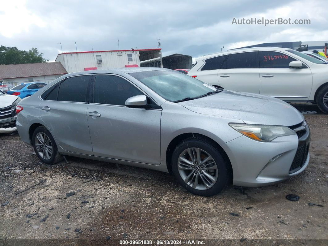 2016 Toyota Camry Se Silver vin: 4T1BF1FK1GU145231