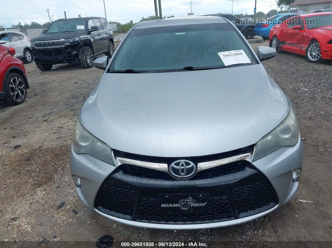 2016 Toyota Camry Se Silver vin: 4T1BF1FK1GU145231