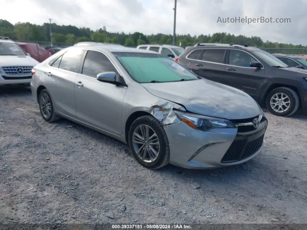 2016 Toyota Camry Se Silver vin: 4T1BF1FK1GU155712