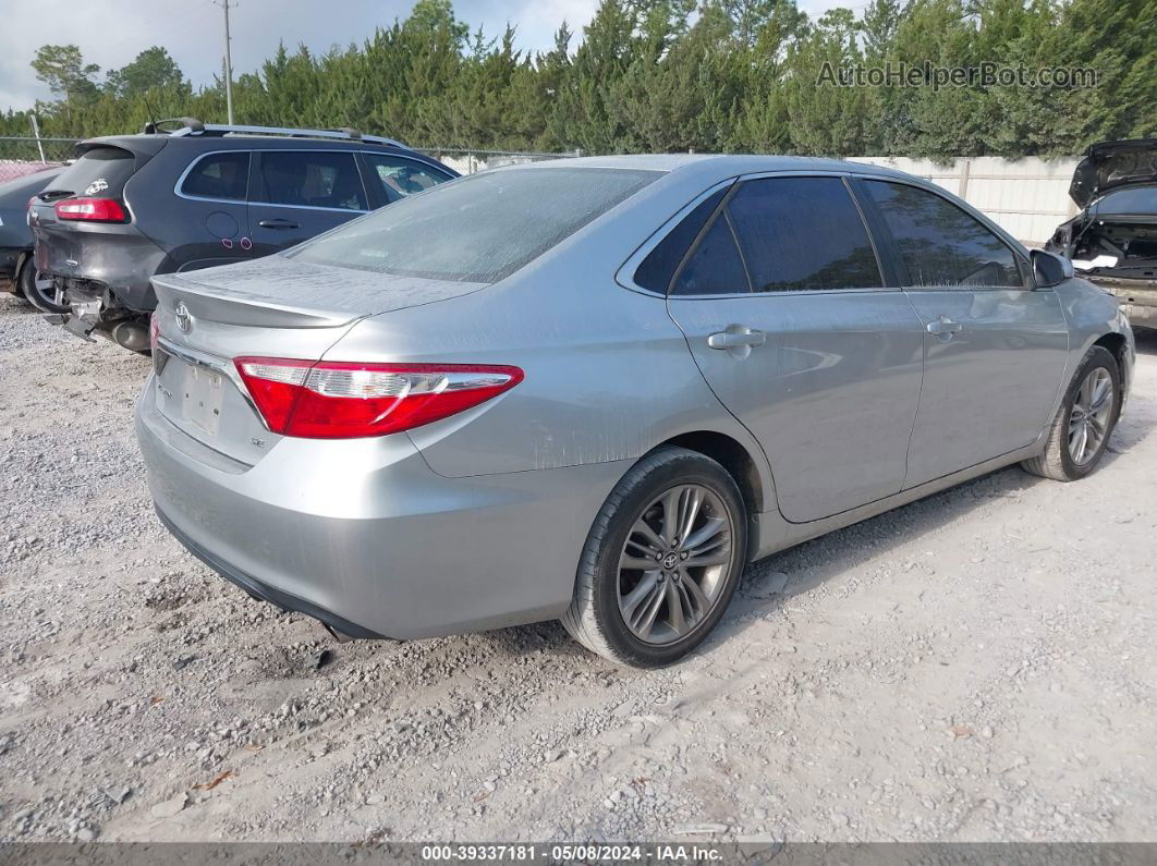 2016 Toyota Camry Se Silver vin: 4T1BF1FK1GU155712