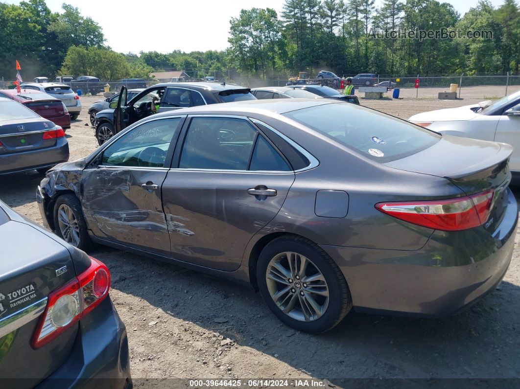 2016 Toyota Camry Se Gray vin: 4T1BF1FK1GU156746