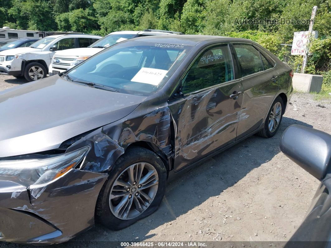 2016 Toyota Camry Se Gray vin: 4T1BF1FK1GU156746