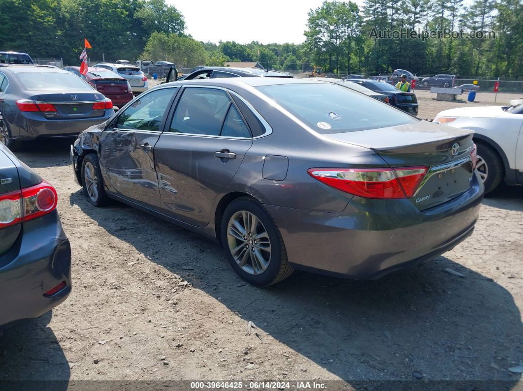 2016 Toyota Camry Se Gray vin: 4T1BF1FK1GU156746