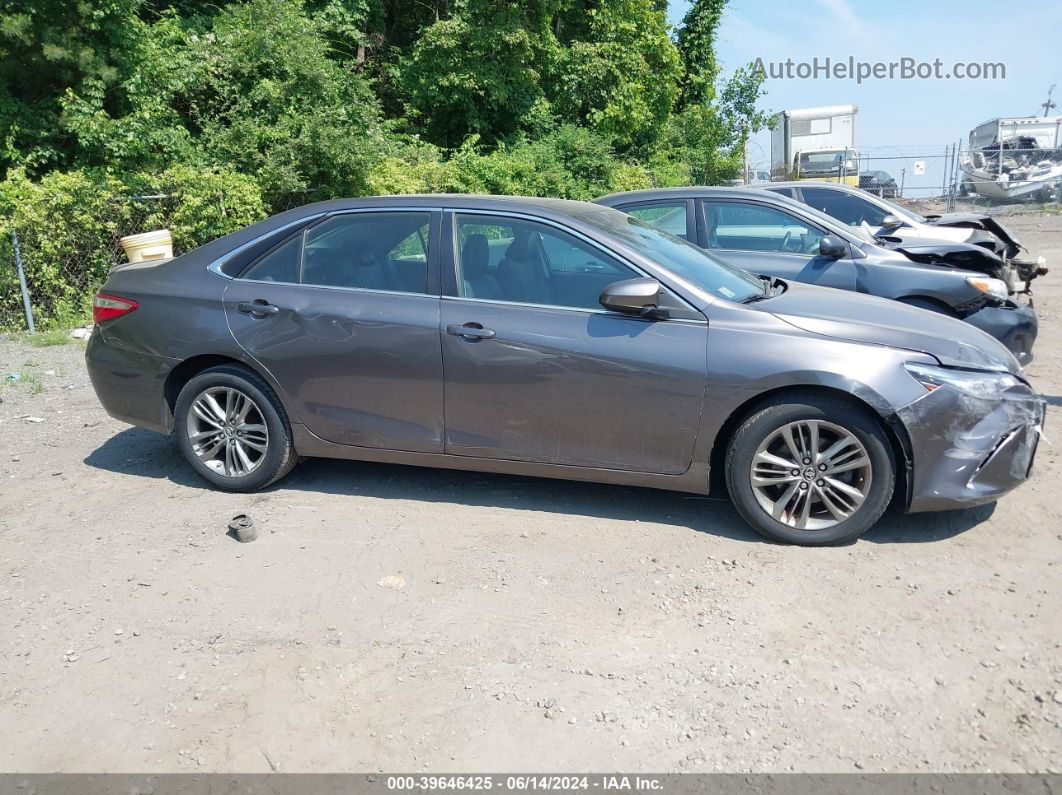 2016 Toyota Camry Se Gray vin: 4T1BF1FK1GU156746