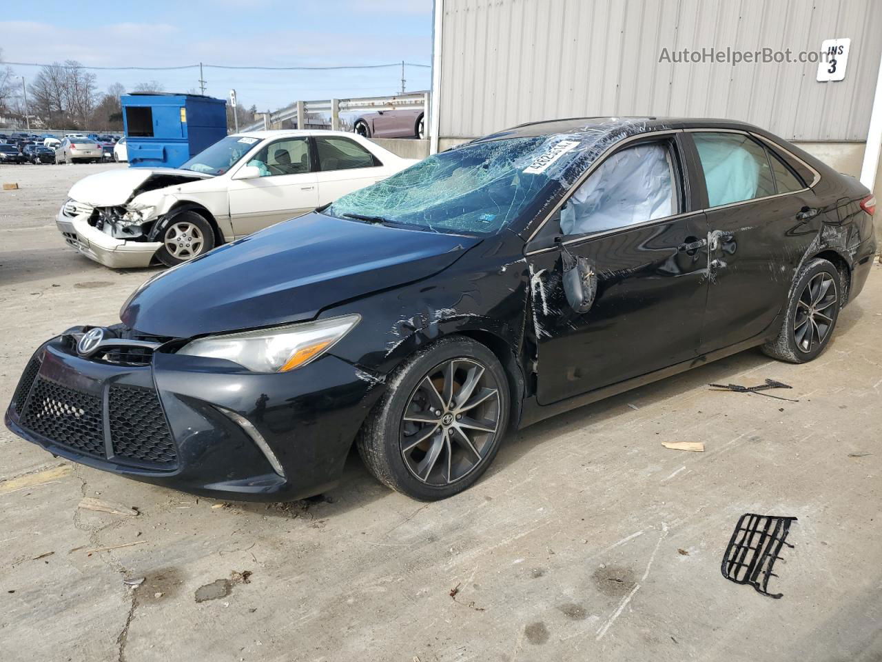 2016 Toyota Camry Le Black vin: 4T1BF1FK1GU169660