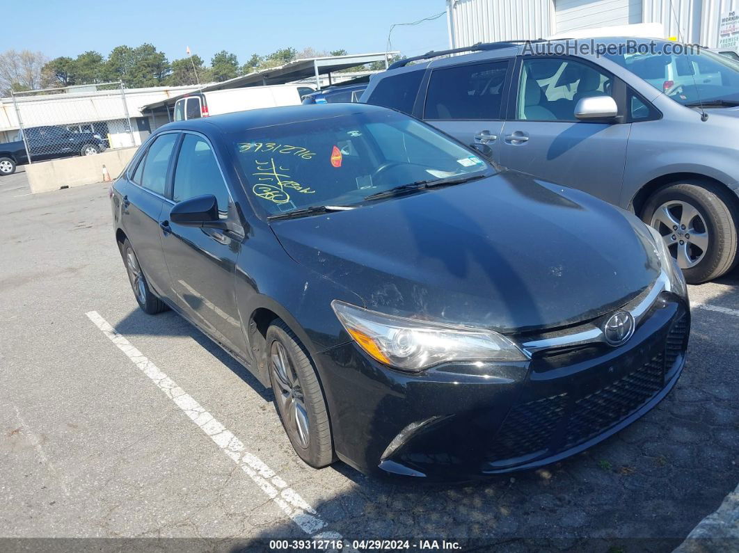 2016 Toyota Camry Se Черный vin: 4T1BF1FK1GU204827