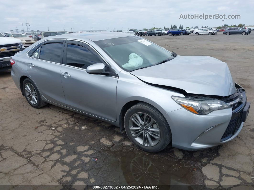 2016 Toyota Camry Se Silver vin: 4T1BF1FK1GU214788