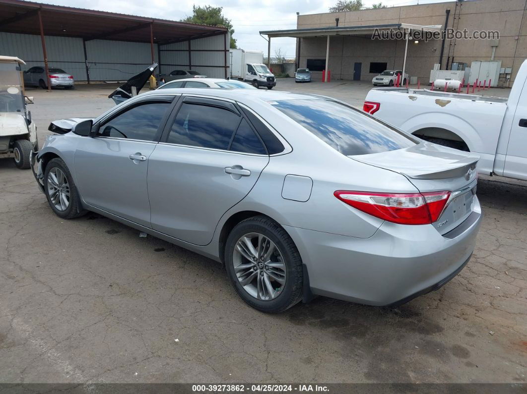 2016 Toyota Camry Se Серебряный vin: 4T1BF1FK1GU214788