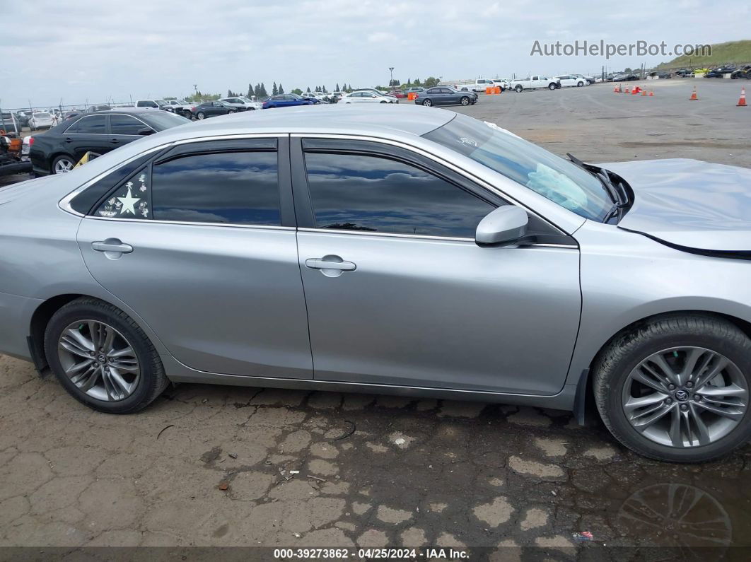 2016 Toyota Camry Se Silver vin: 4T1BF1FK1GU214788