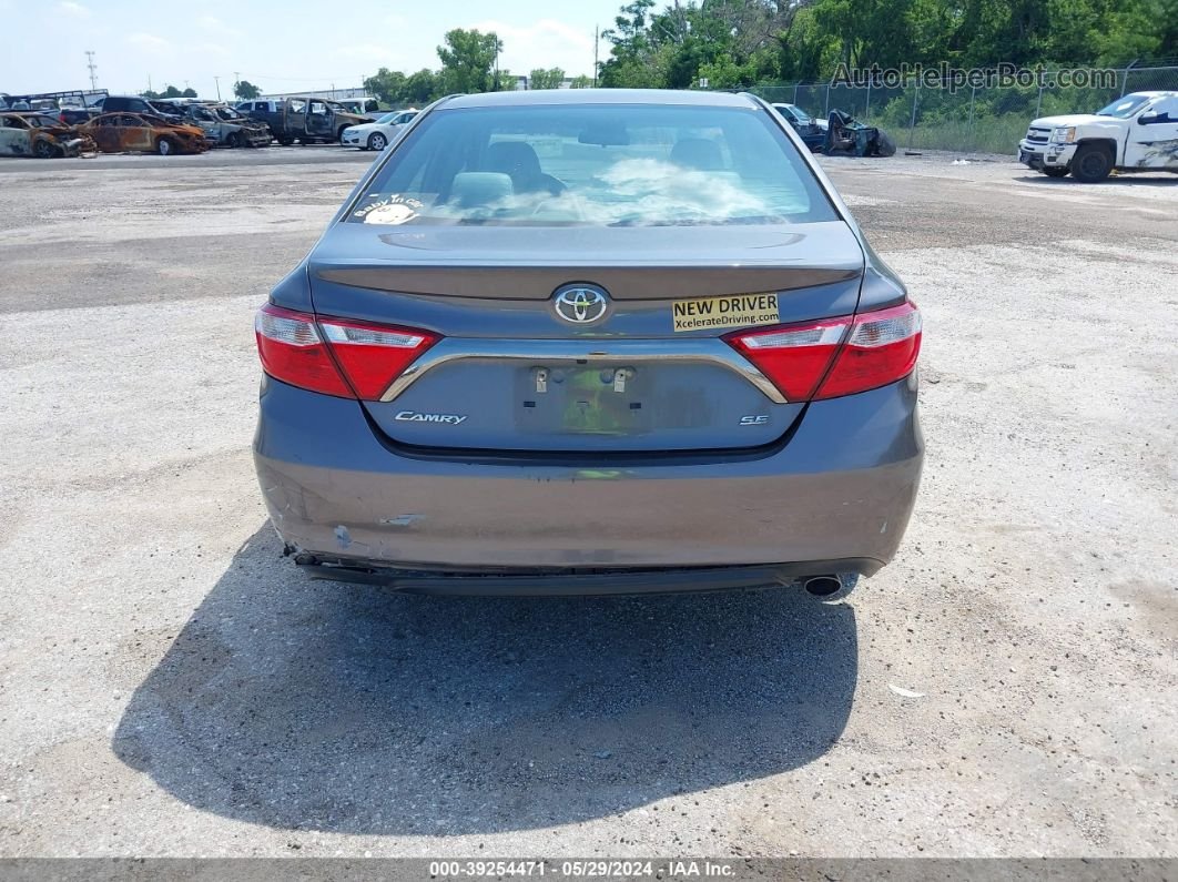 2016 Toyota Camry Se Gray vin: 4T1BF1FK1GU543054