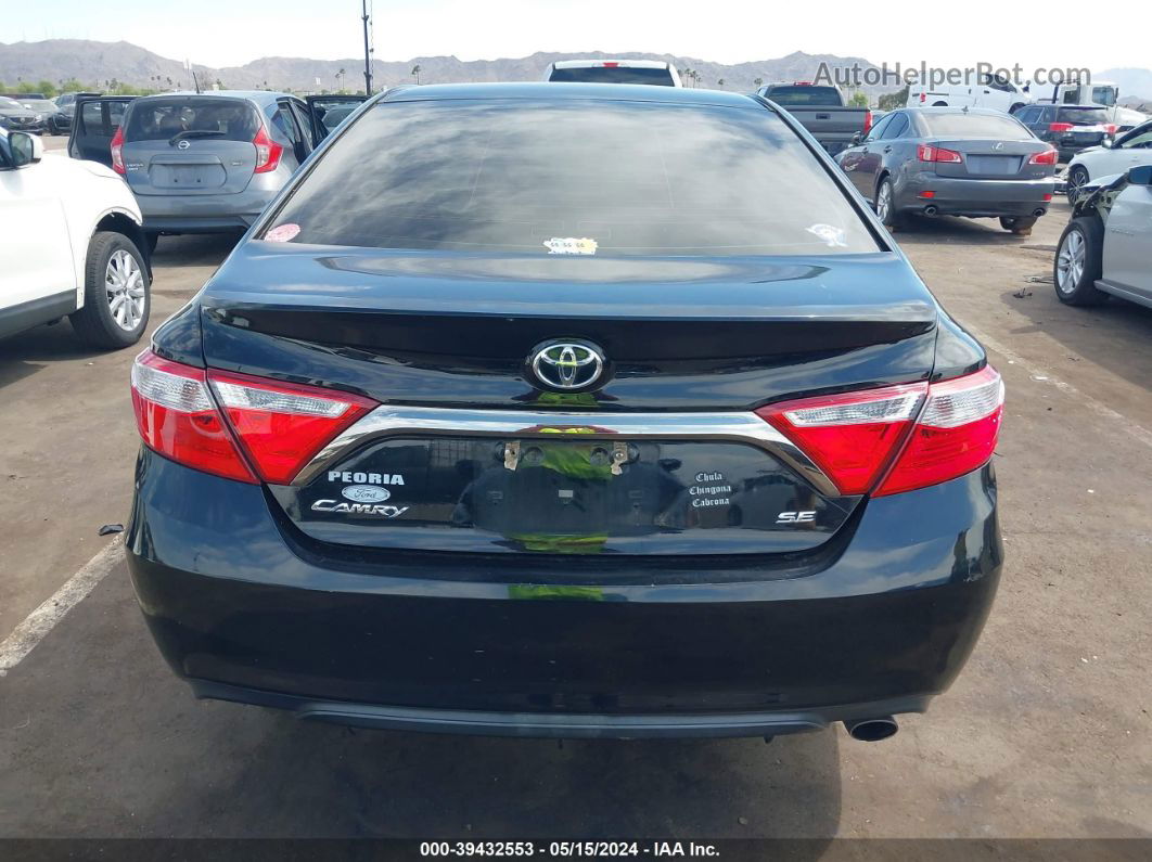 2016 Toyota Camry Se Черный vin: 4T1BF1FK1GU550764