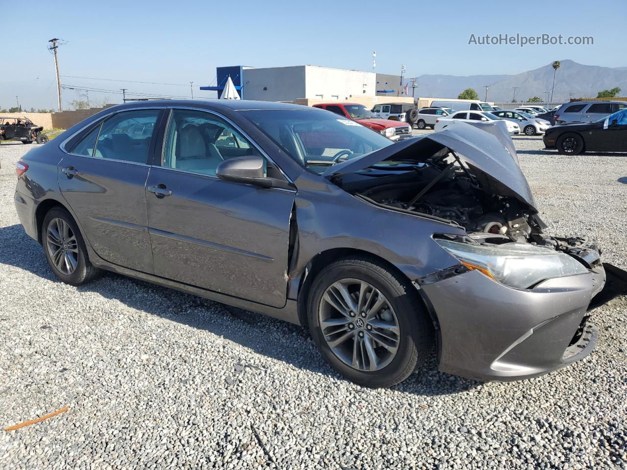 2016 Toyota Camry Le Gray vin: 4T1BF1FK1GU552336