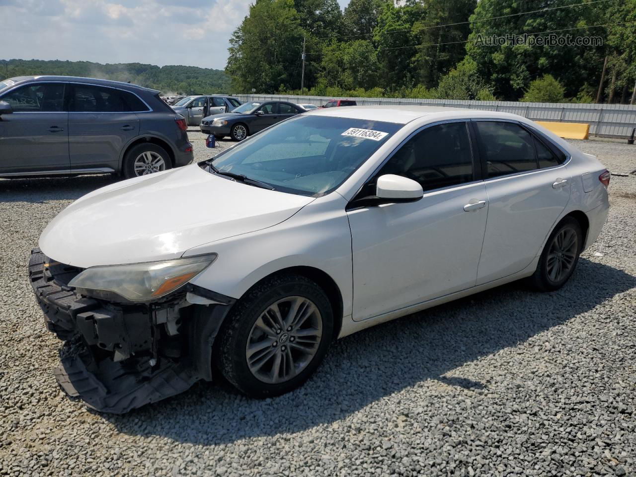 2016 Toyota Camry Le Белый vin: 4T1BF1FK1GU568939