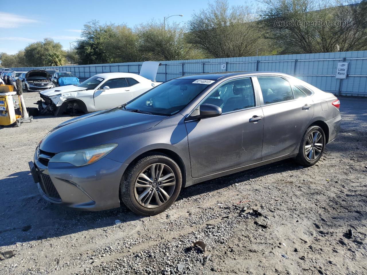 2016 Toyota Camry Le Gray vin: 4T1BF1FK1GU581769